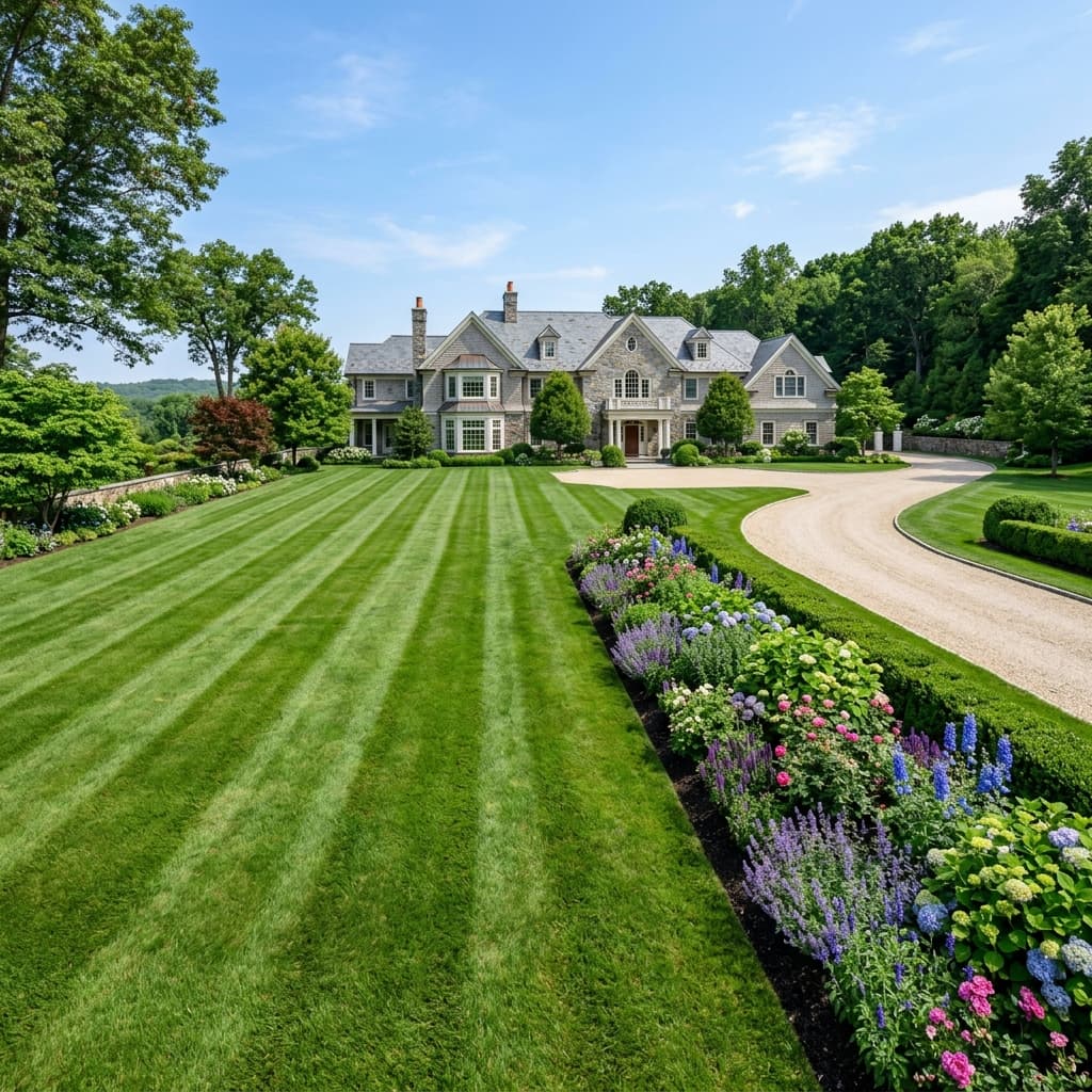 Westport CT luxury estate lawn care and property maintenance